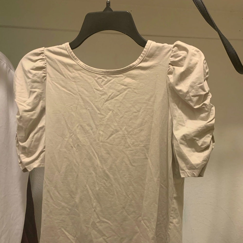 Fancy creamy colored top good for special events